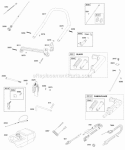 Part Location Diagram of 861301 Briggs and Stratton Handle-Throttle